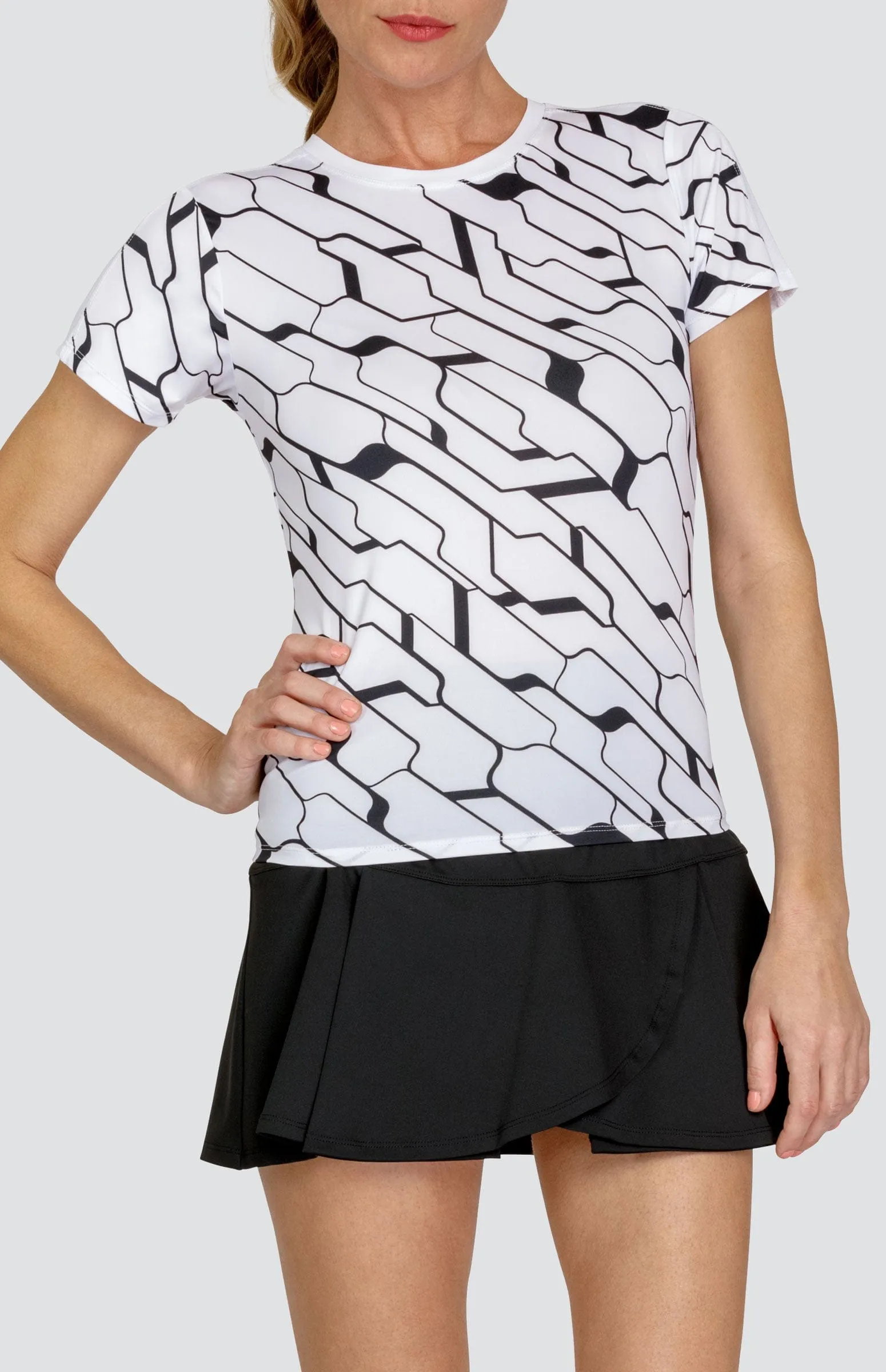 Alcott Top - Cascade Geo Chalk - FINAL SALE