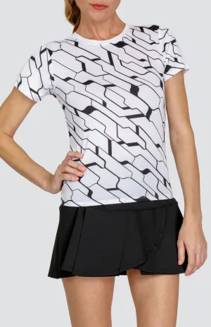 Alcott Top - Cascade Geo Chalk - FINAL SALE