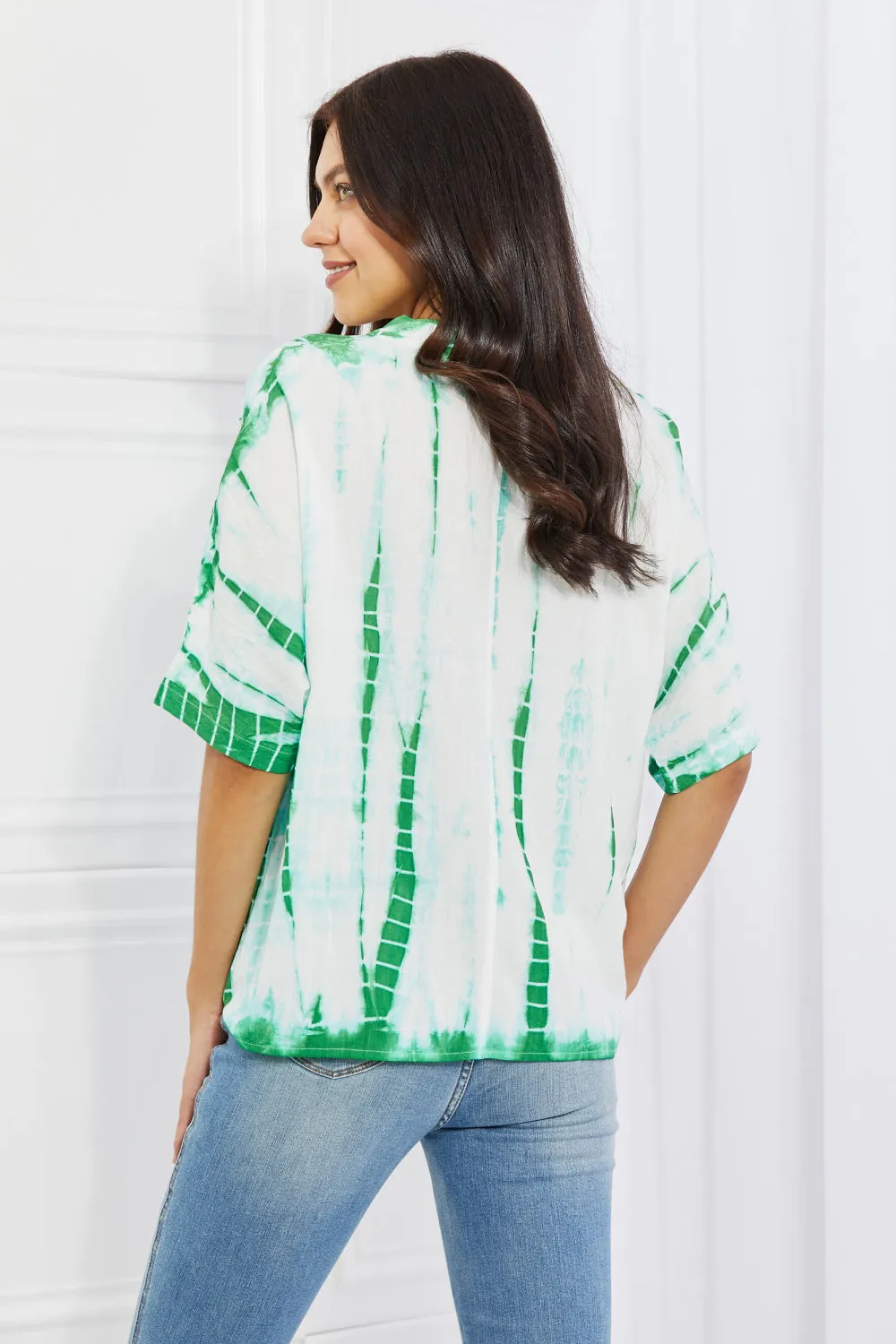 Beachy Keen Full Size Tie-Dye Top