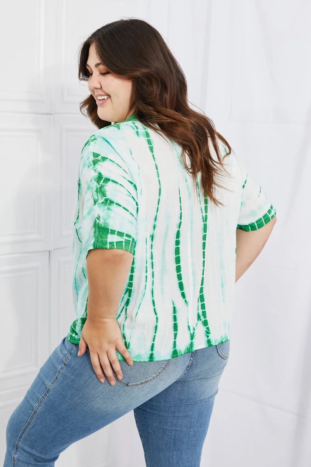Beachy Keen Full Size Tie-Dye Top