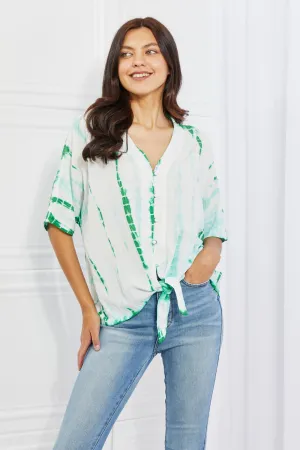 Beachy Keen Full Size Tie-Dye Top