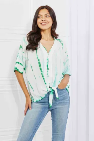 Beachy Keen Full Size Tie-Dye Top