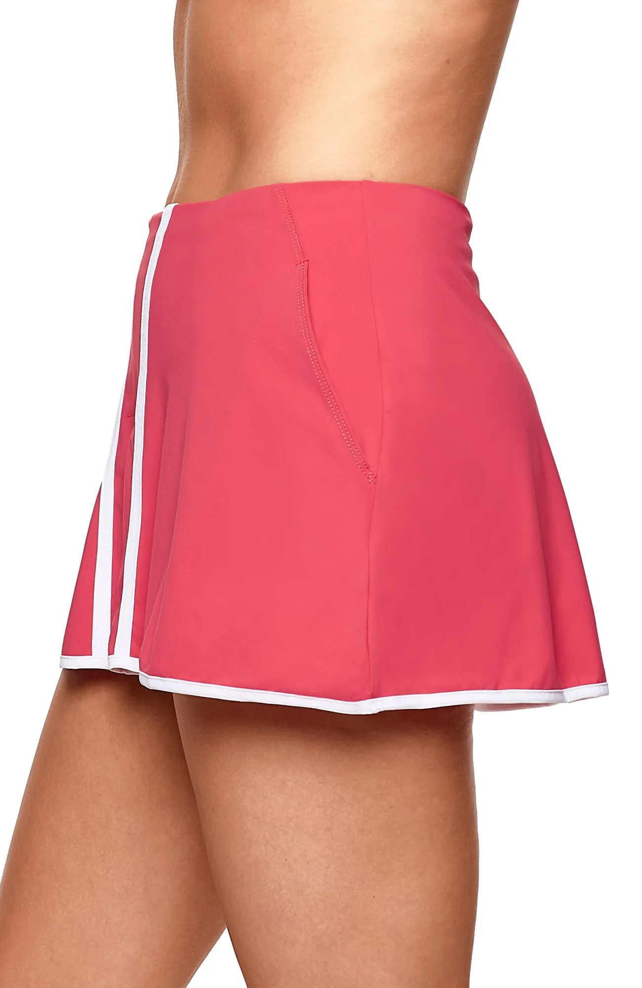 Box Pleated Tennis Skirt Geranium