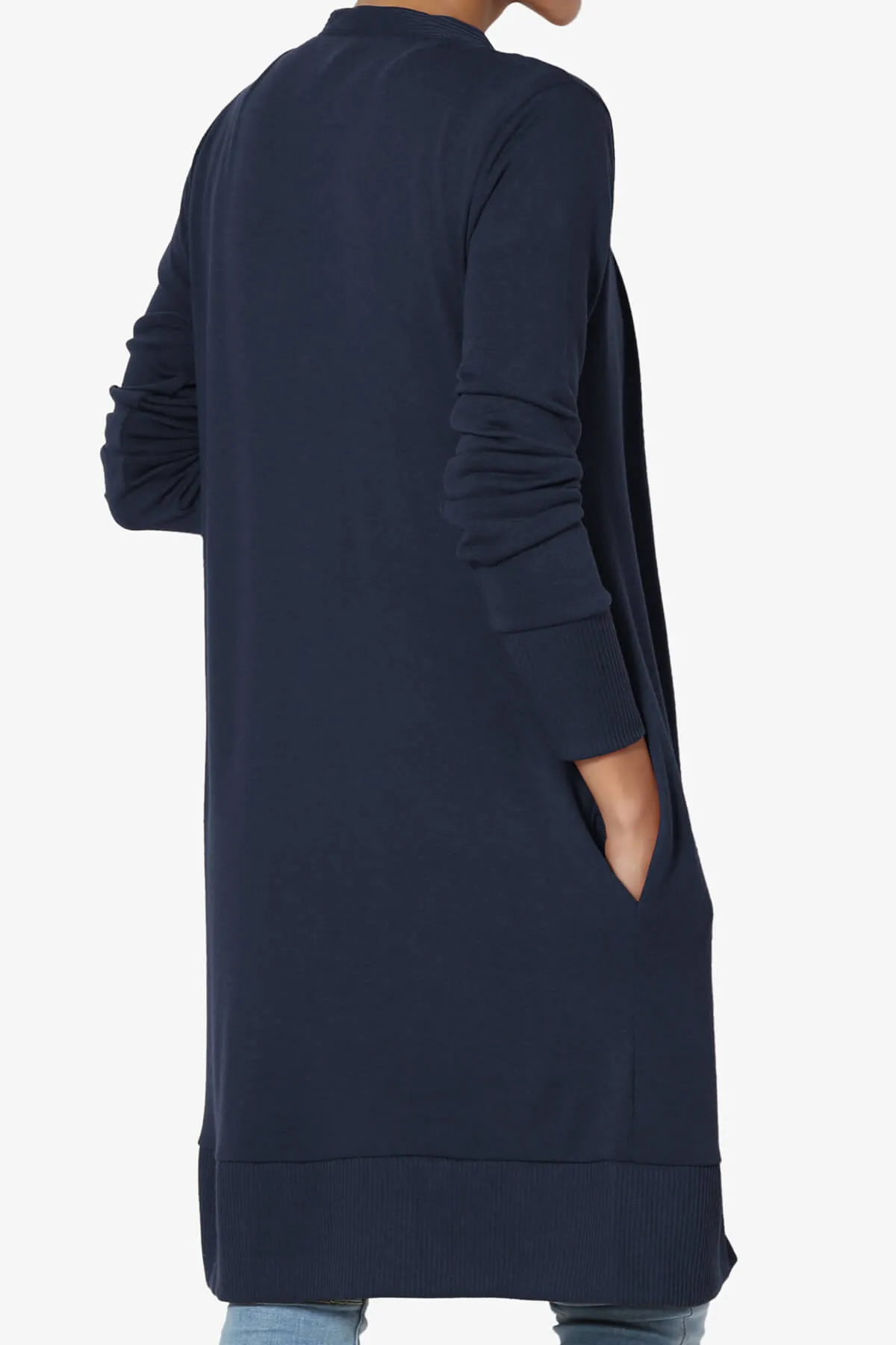 Braeden Snap Button Long Cardigan PLUS