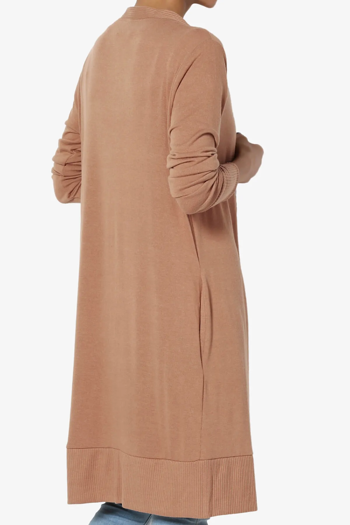 Braeden Snap Button Long Cardigan PLUS