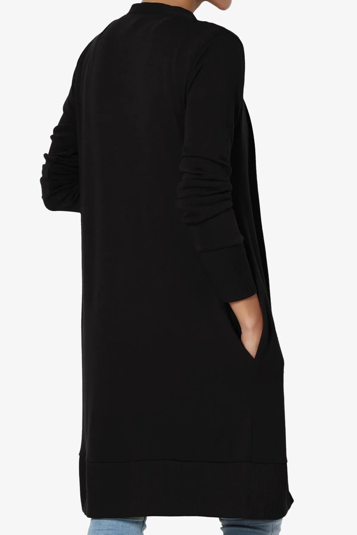 Braeden Snap Button Long Cardigan PLUS