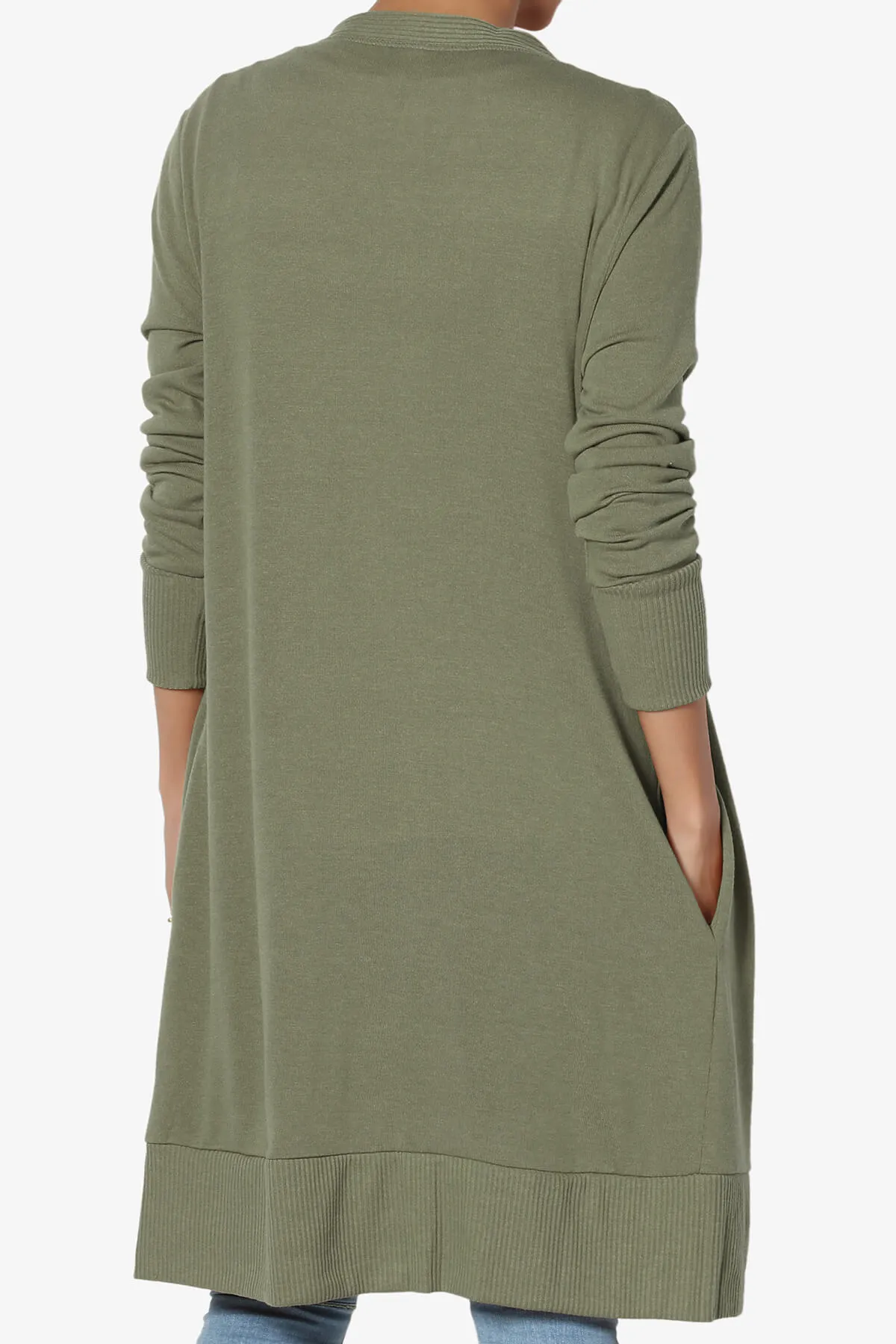 Braeden Snap Button Long Cardigan PLUS