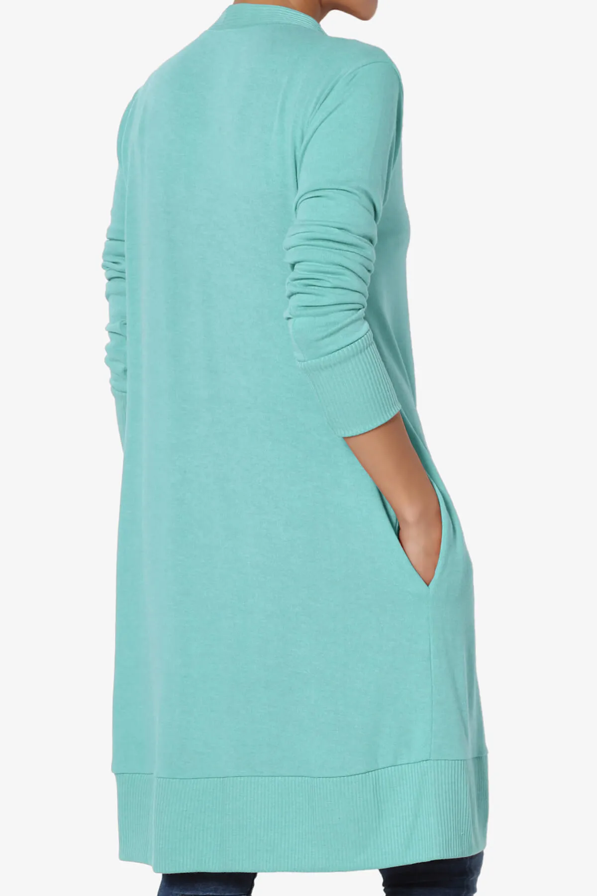 Braeden Snap Button Long Cardigan PLUS
