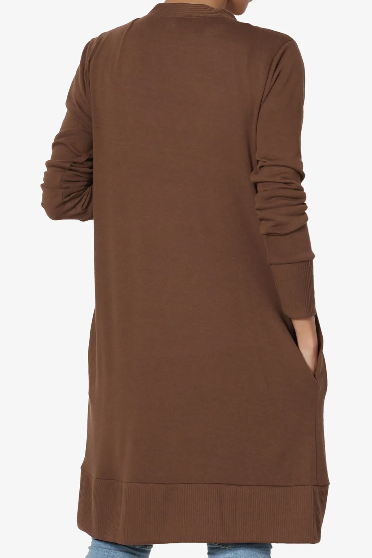Braeden Snap Button Long Cardigan PLUS