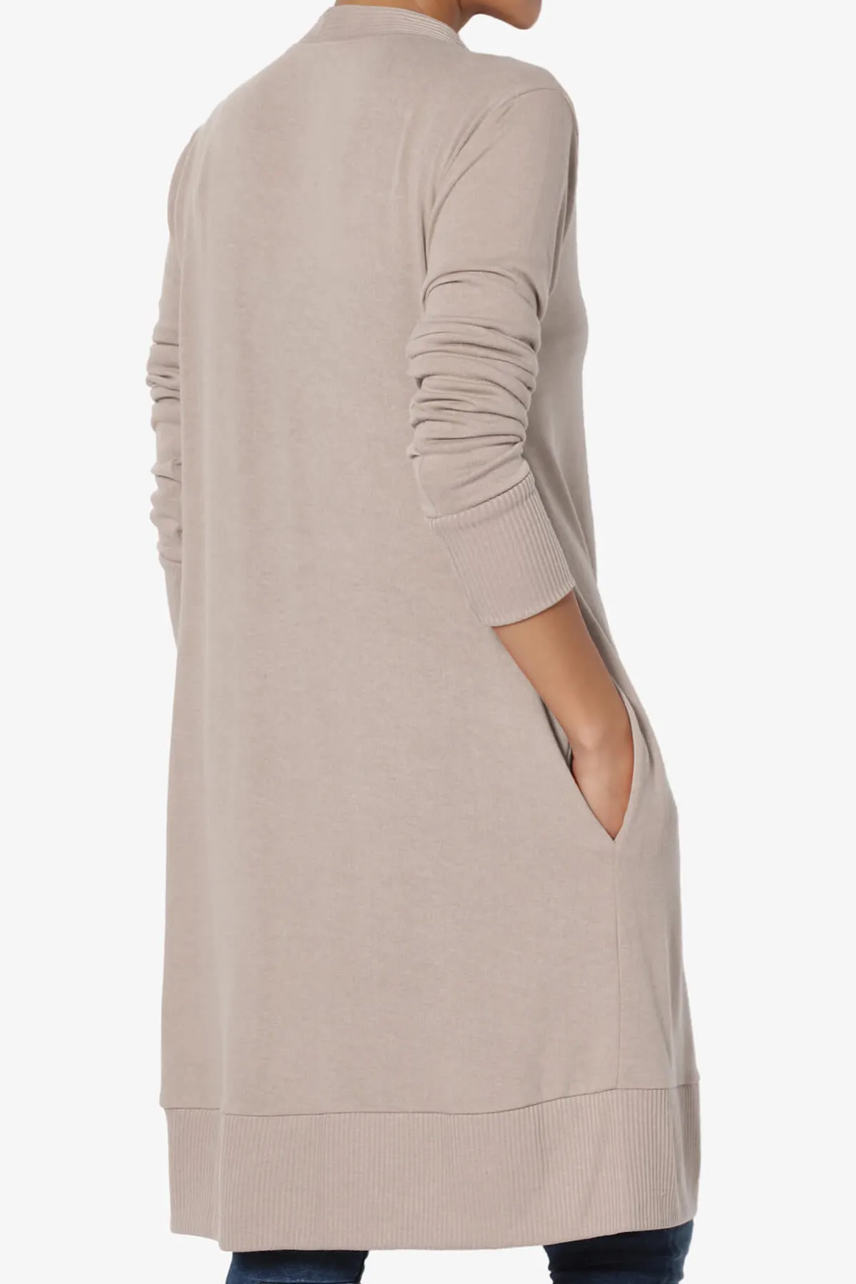 Braeden Snap Button Long Cardigan PLUS