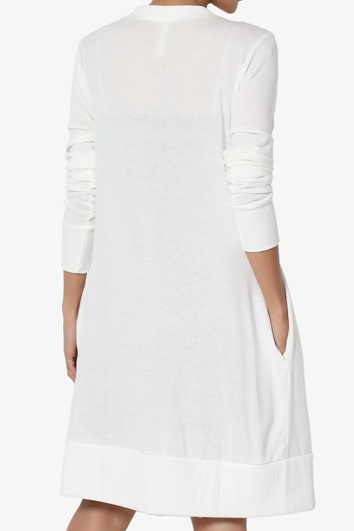 Braeden Snap Button Long Cardigan PLUS