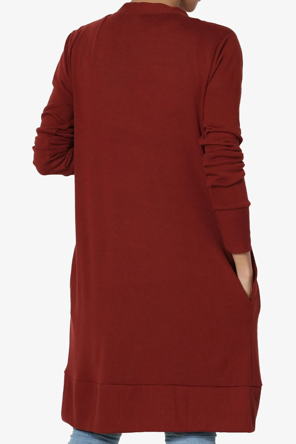 Braeden Snap Button Long Cardigan PLUS