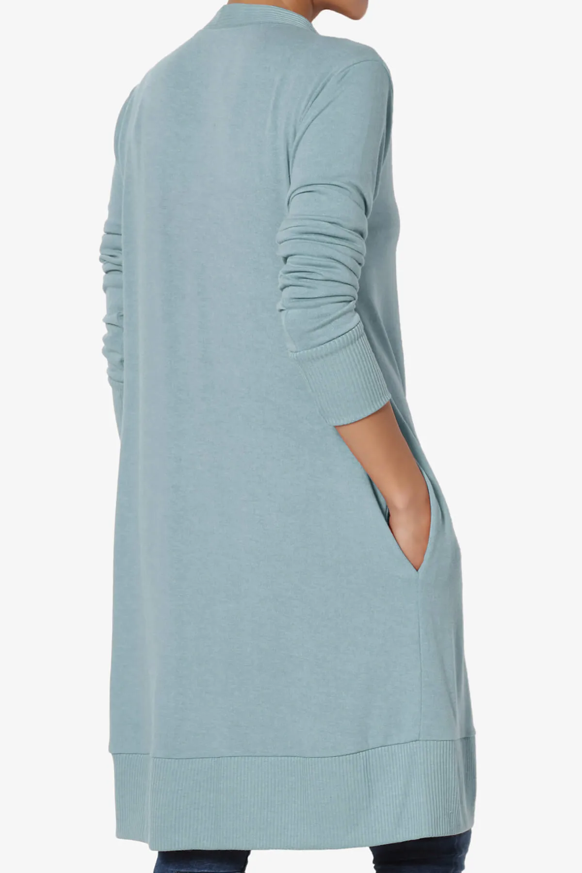 Braeden Snap Button Long Cardigan PLUS