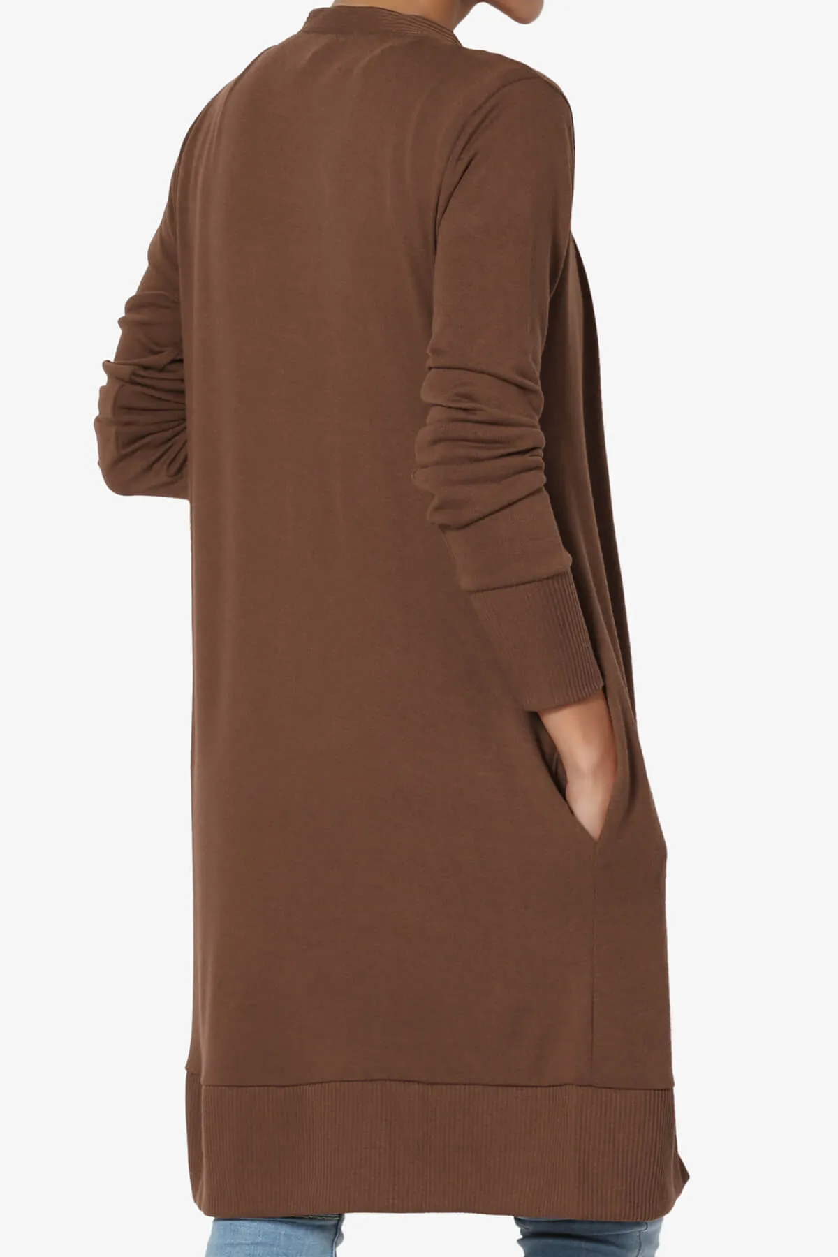 Braeden Snap Button Long Cardigan PLUS