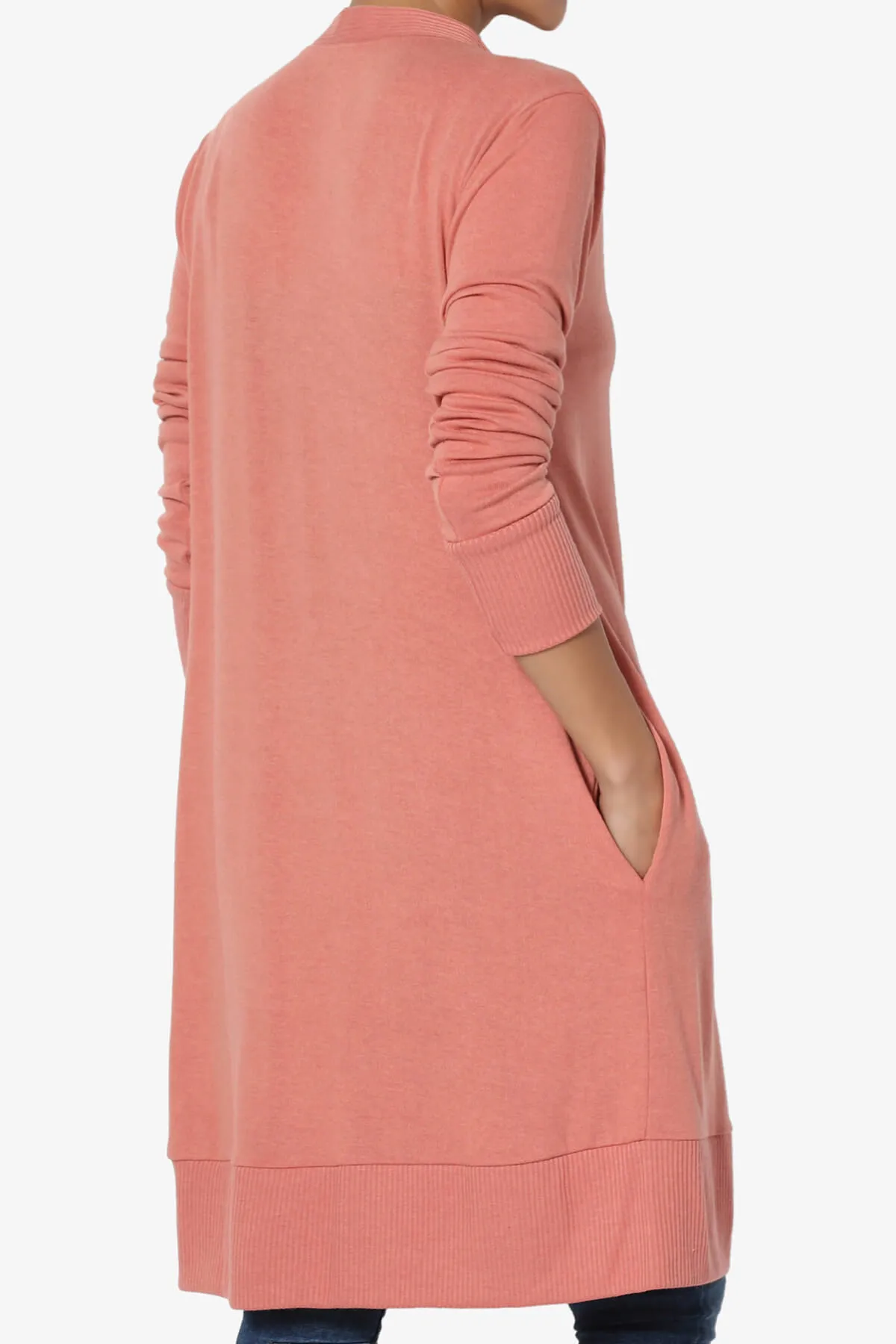 Braeden Snap Button Long Cardigan PLUS