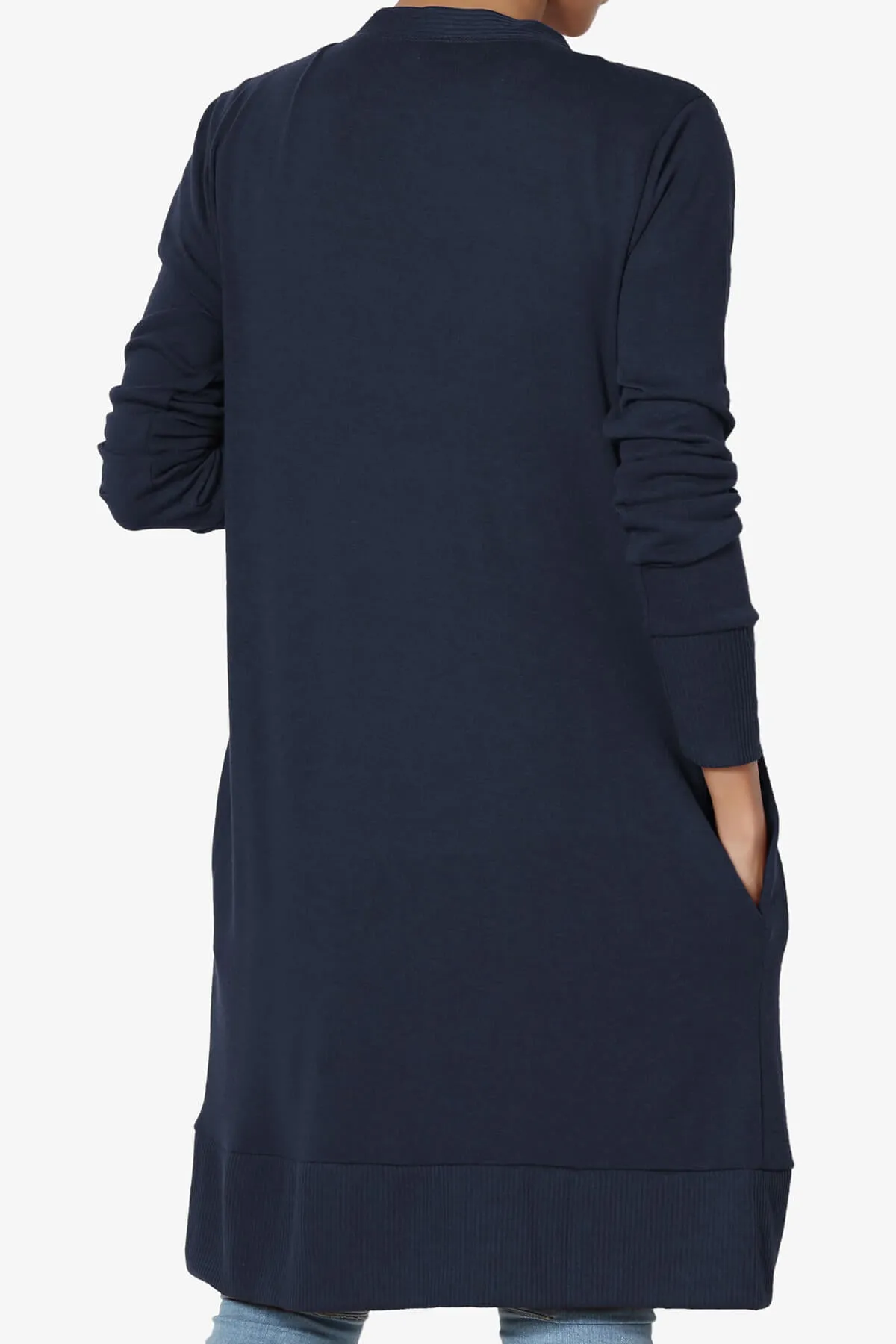 Braeden Snap Button Long Cardigan PLUS