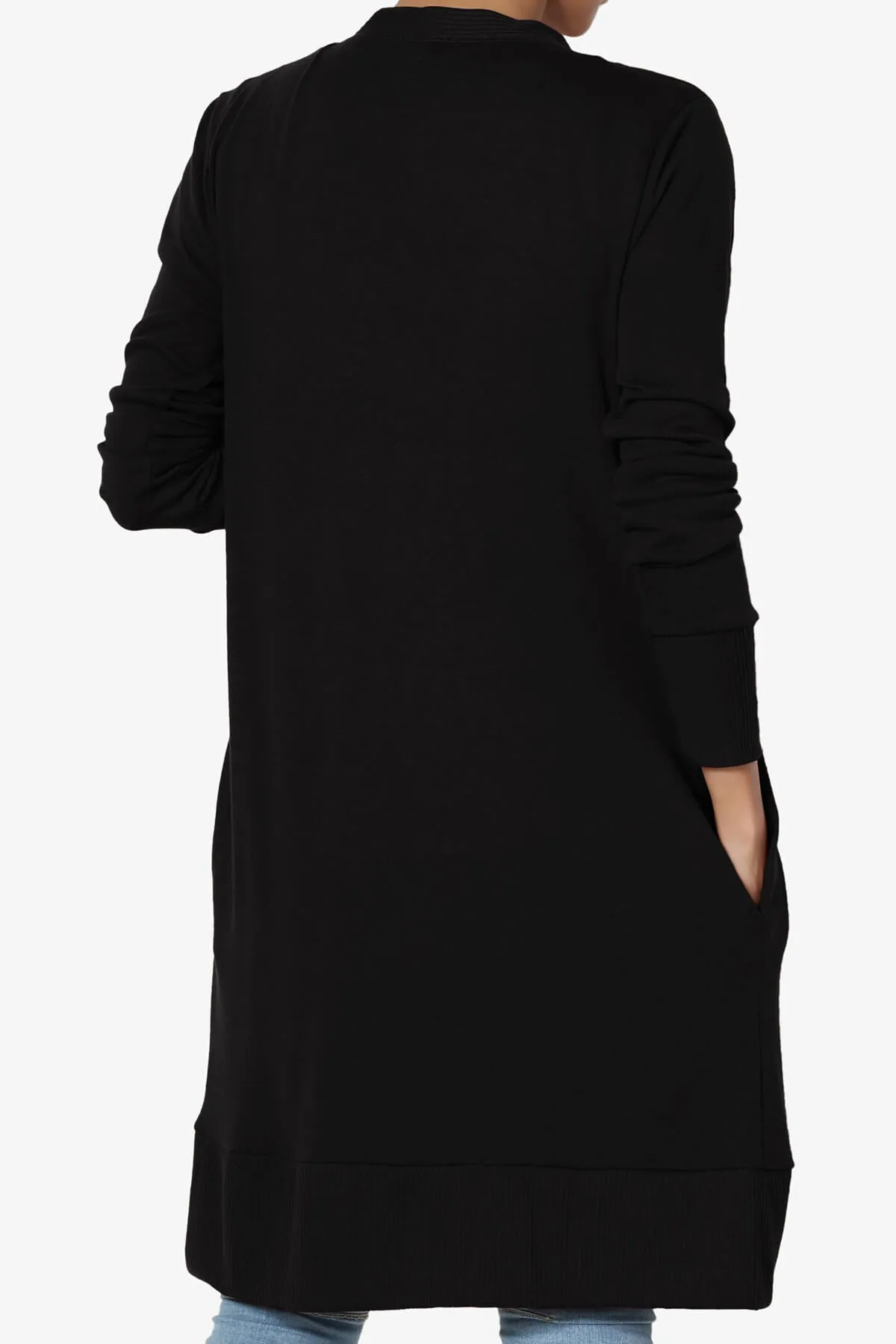 Braeden Snap Button Long Cardigan PLUS