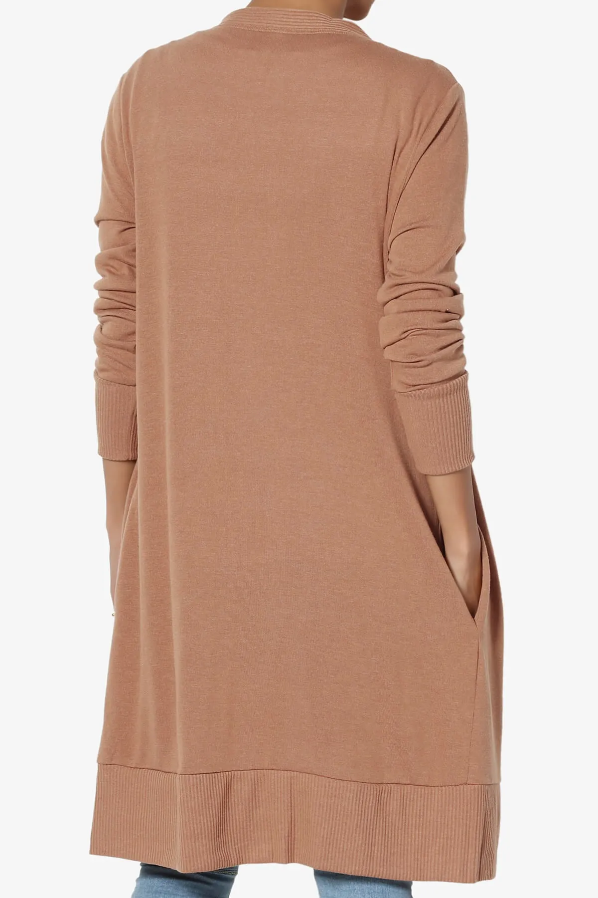 Braeden Snap Button Long Cardigan PLUS