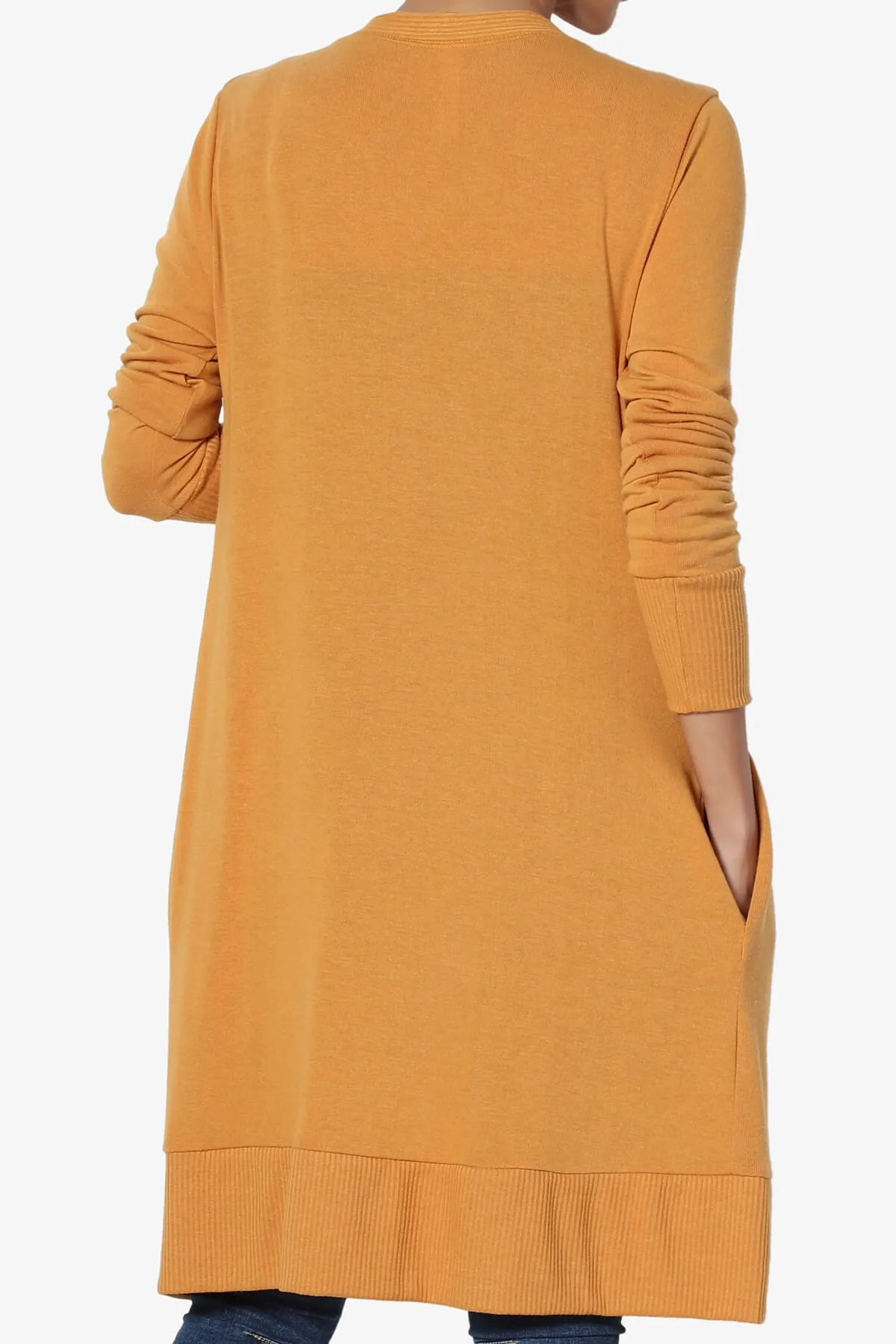 Braeden Snap Button Long Cardigan PLUS