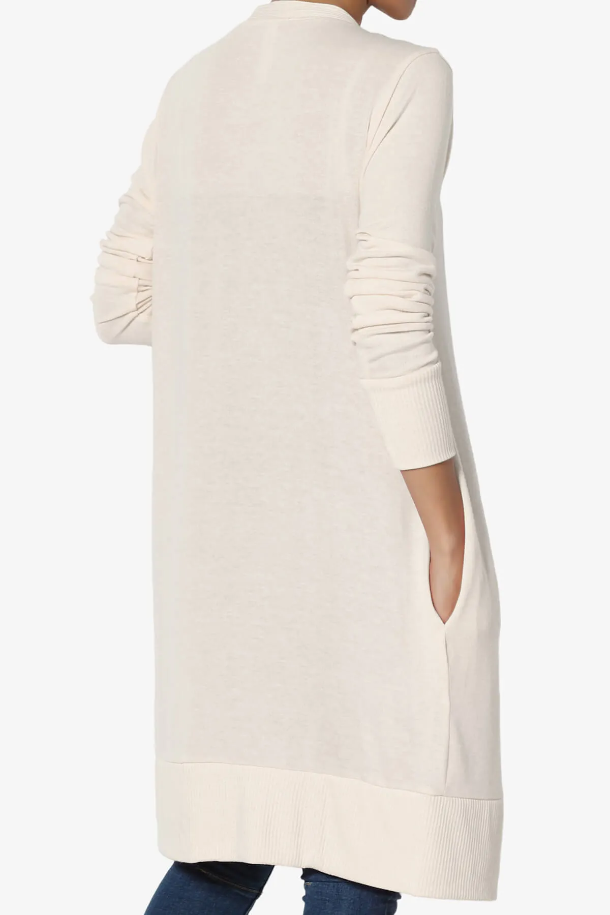 Braeden Snap Button Long Cardigan PLUS