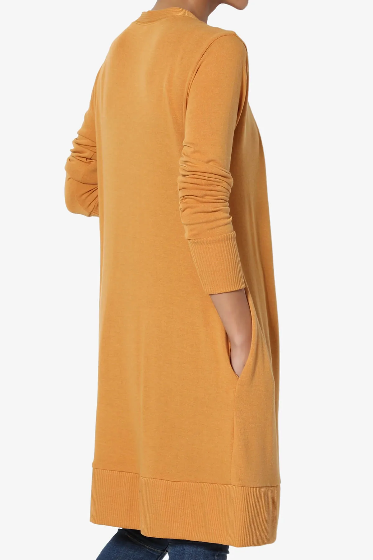 Braeden Snap Button Long Cardigan PLUS