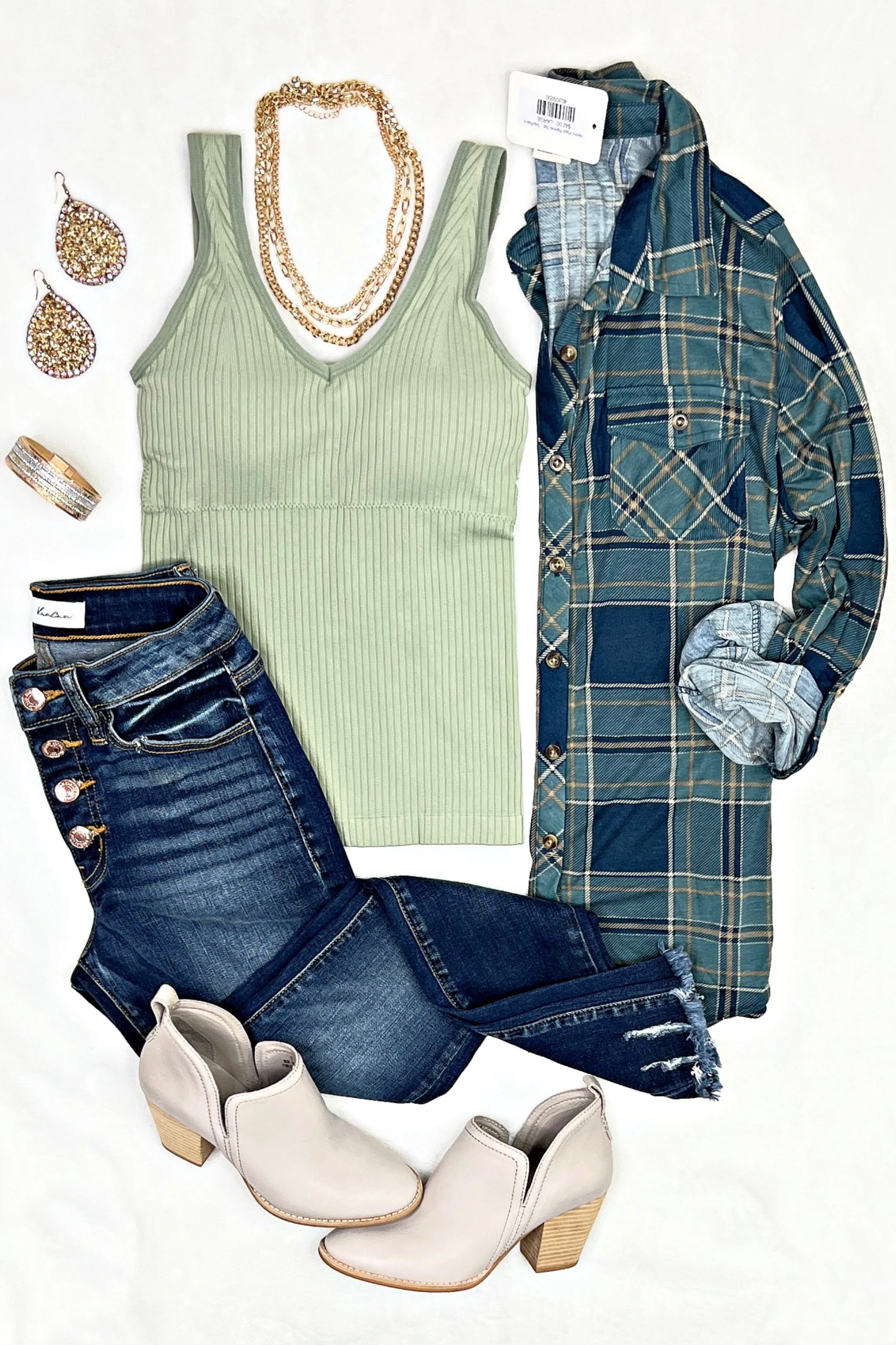 Casual & Comfy Tank - Sage