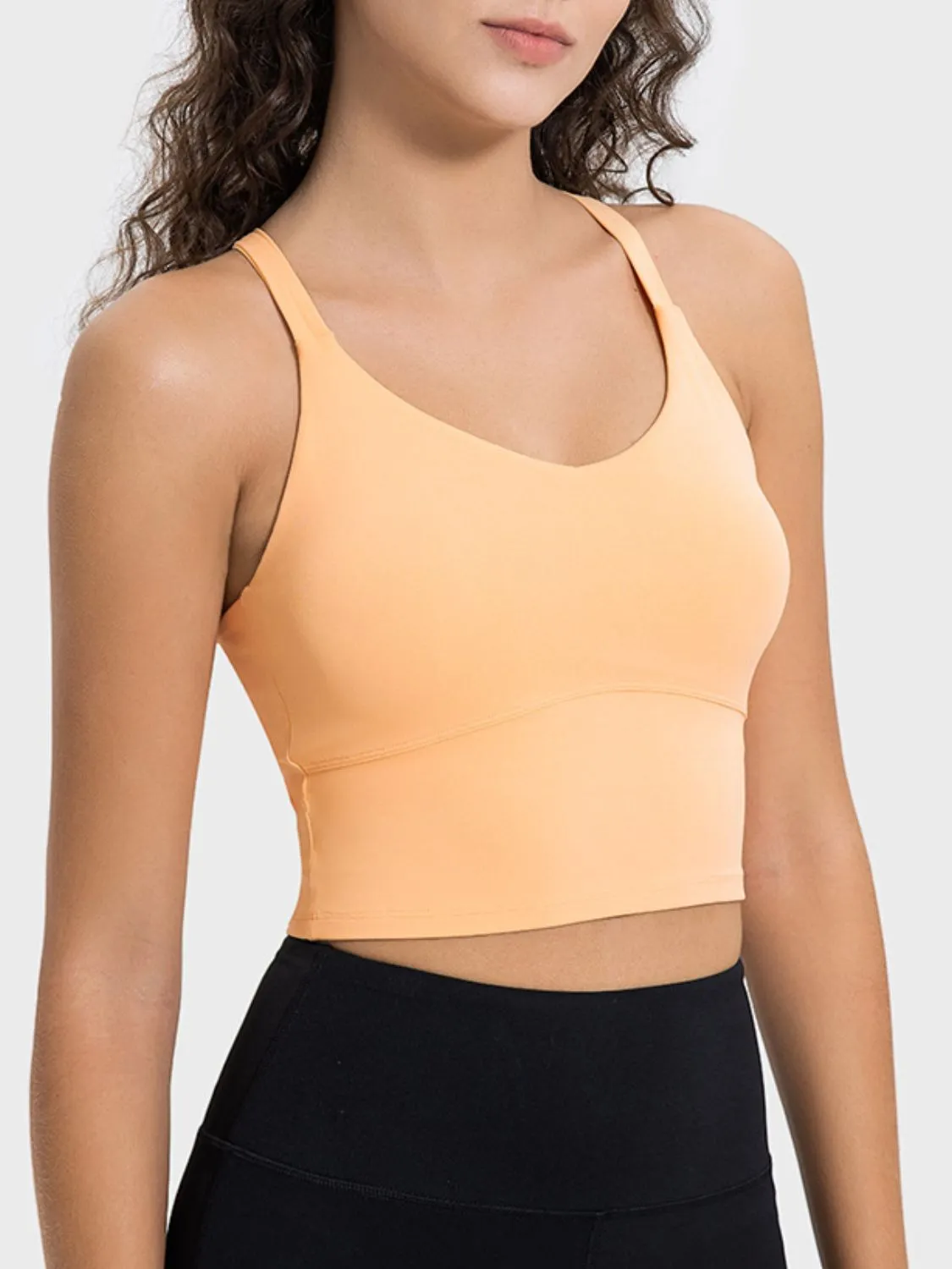 Crisscross Round Neck Active TankTop