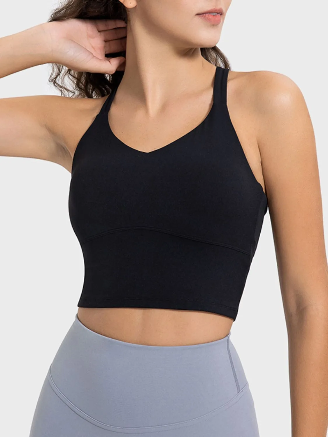 Crisscross Round Neck Active TankTop