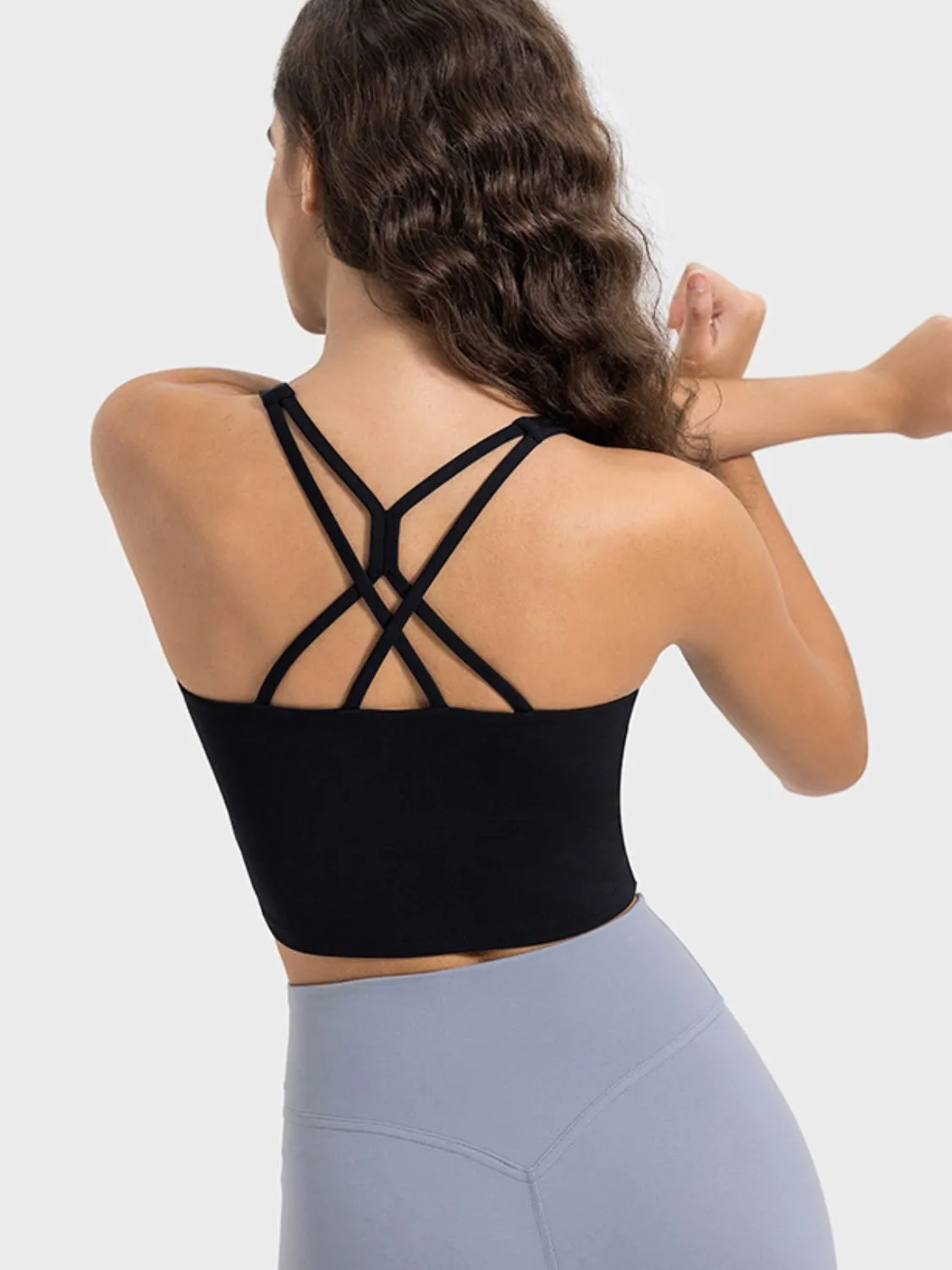 Crisscross Round Neck Active TankTop
