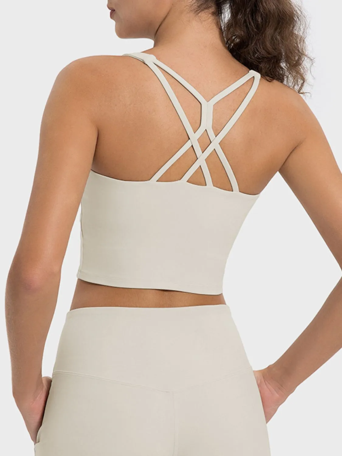 Crisscross Round Neck Active TankTop