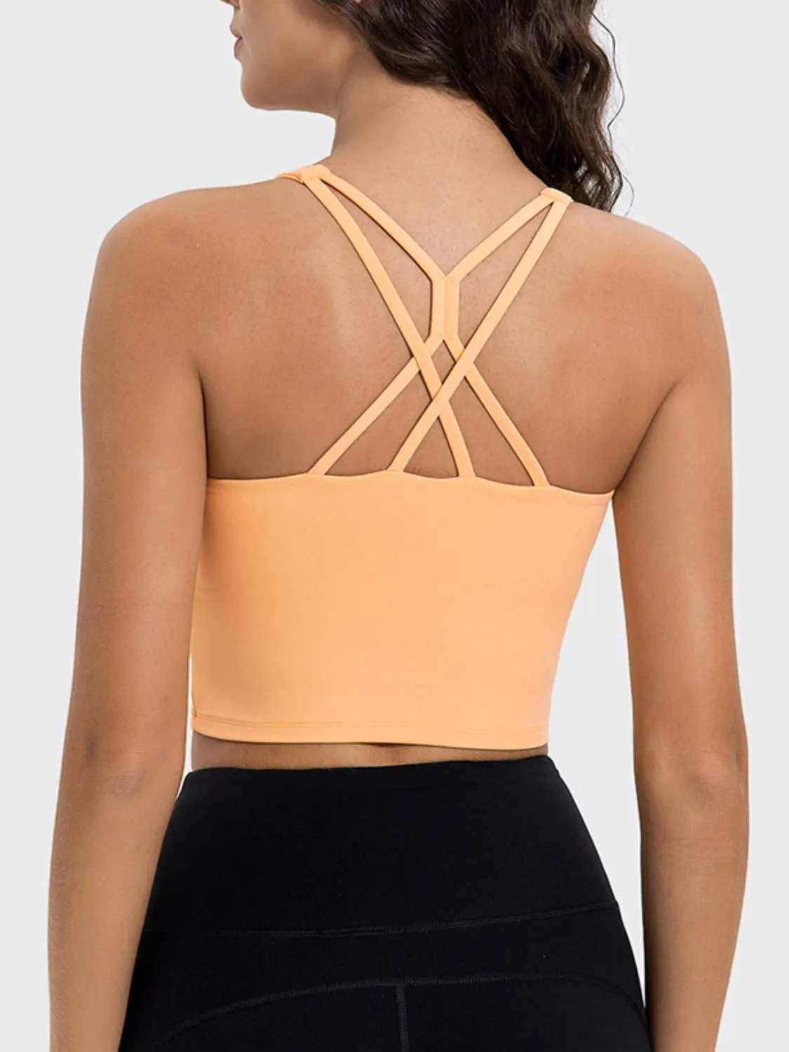 Crisscross Round Neck Active TankTop