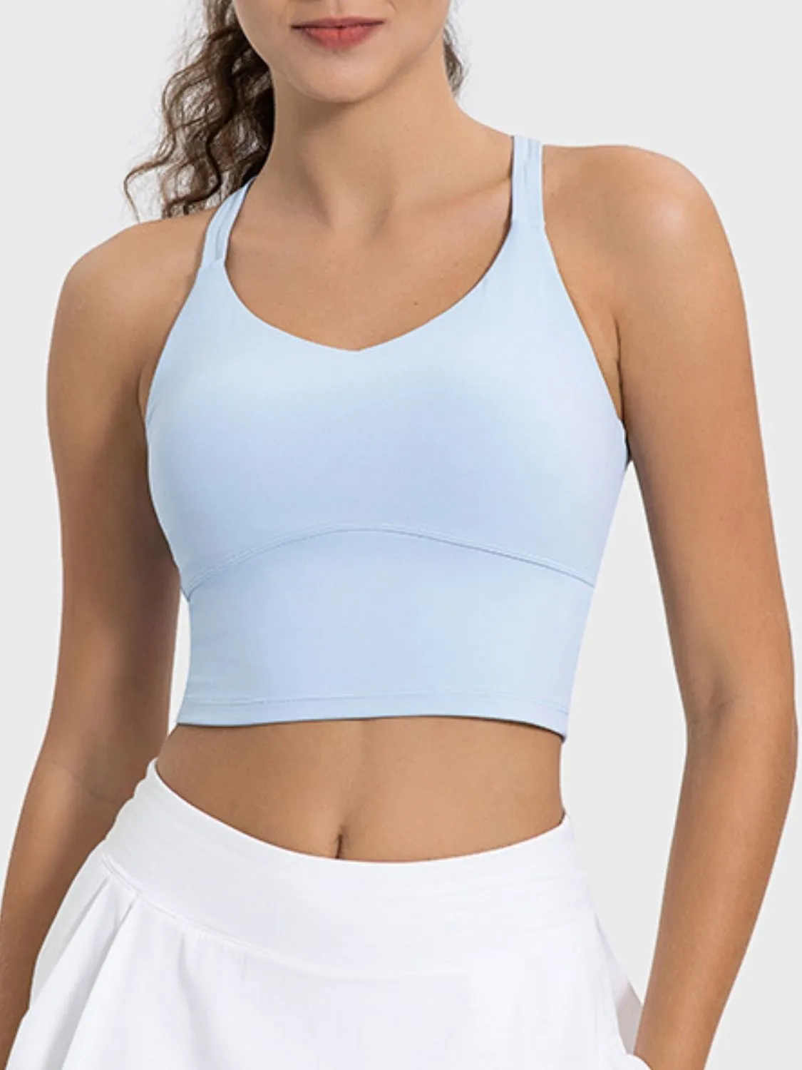 Crisscross Round Neck Active TankTop