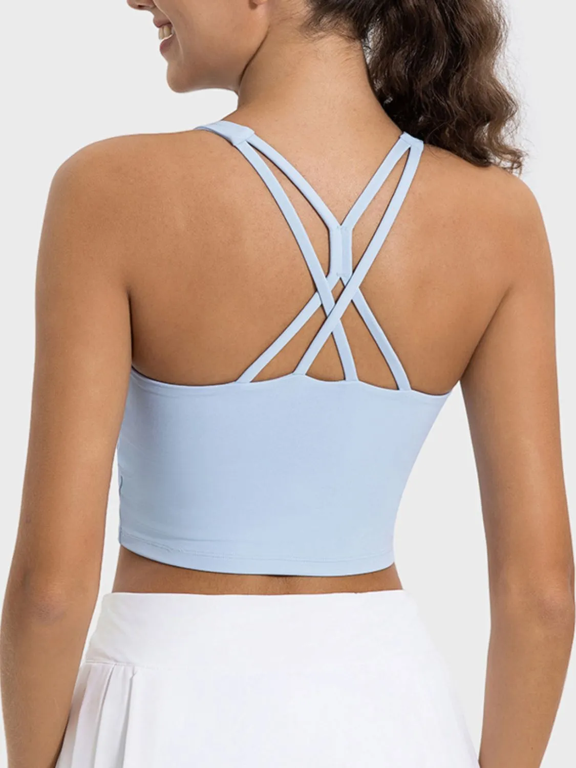 Crisscross Round Neck Active TankTop