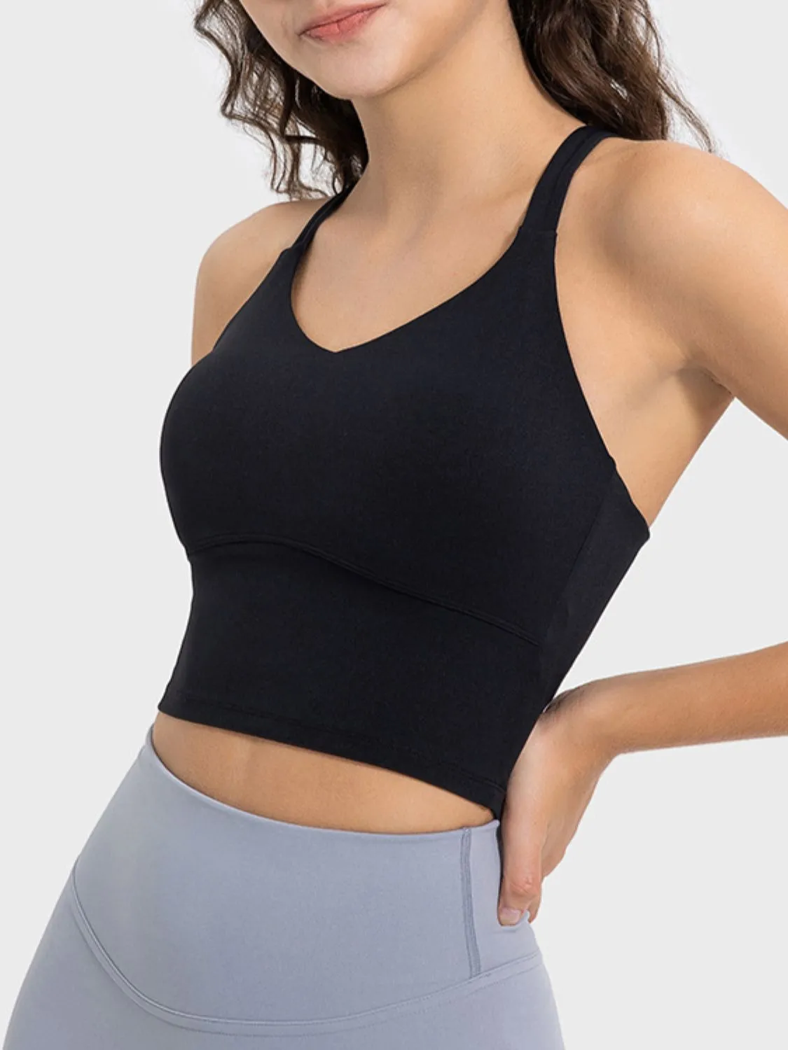 Crisscross Round Neck Active TankTop