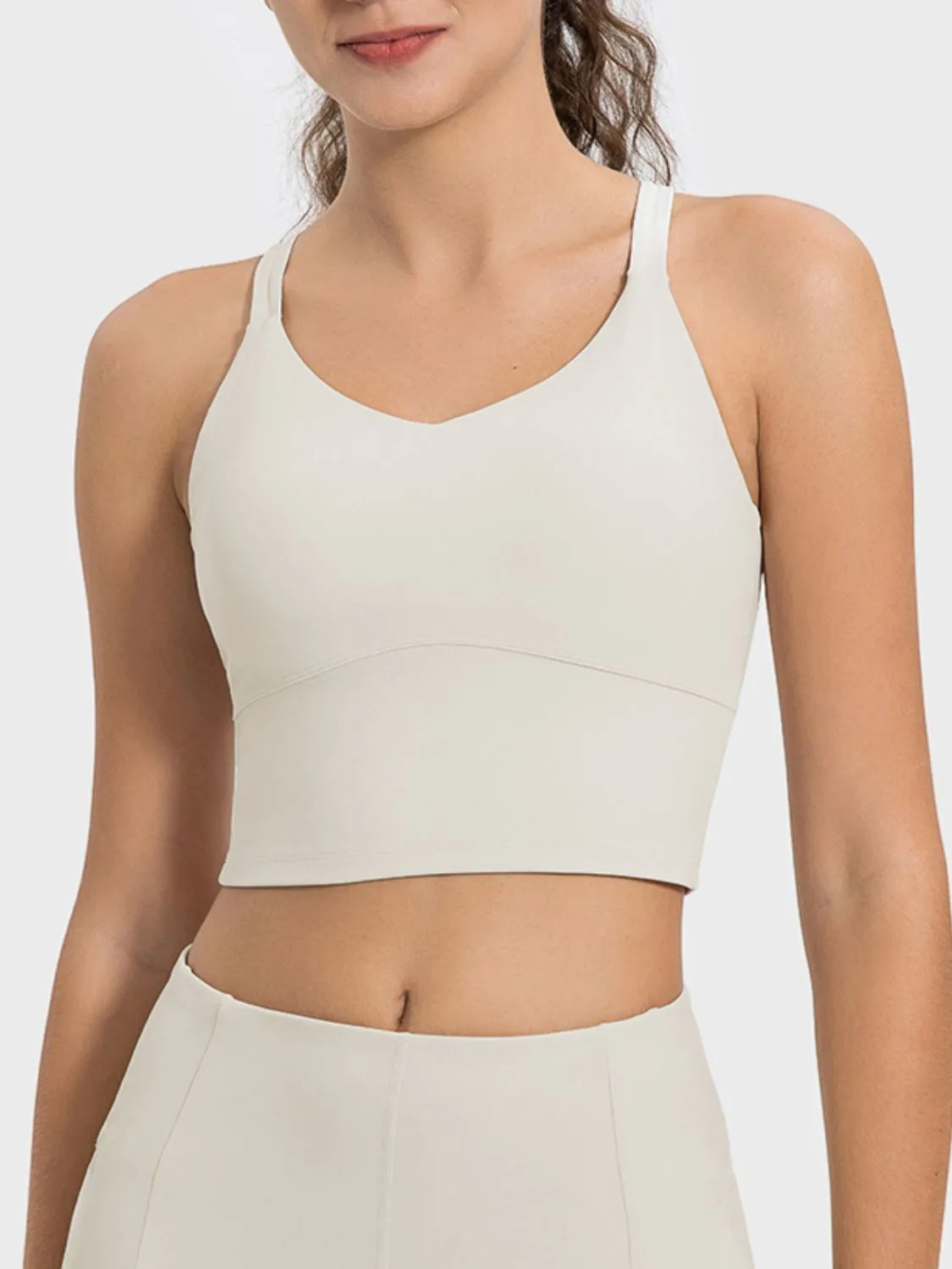 Crisscross Round Neck Active TankTop