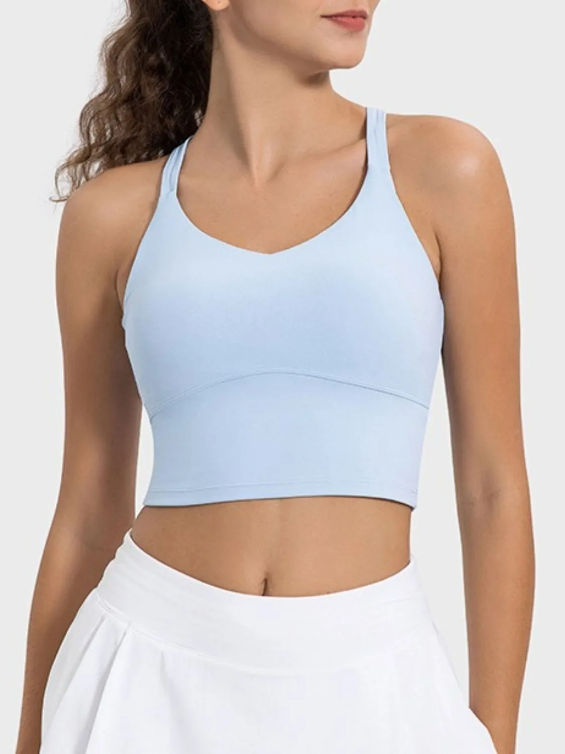 Crisscross Round Neck Active TankTop