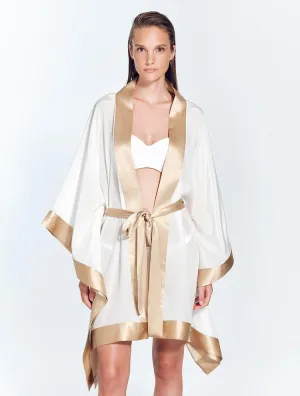 Delfina White/Nude Kaftan