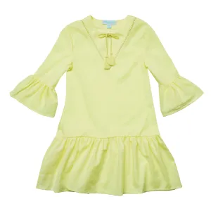 GIRL'S KAFTAN DRESS YELLOW