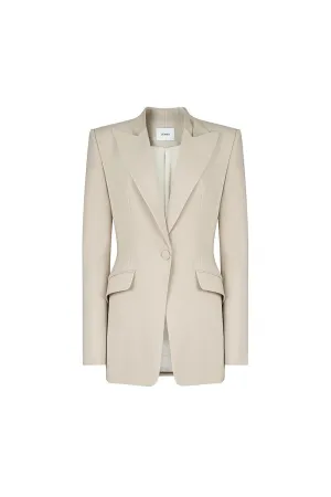 Harver Structured Long Sleeved Crepe Blazer