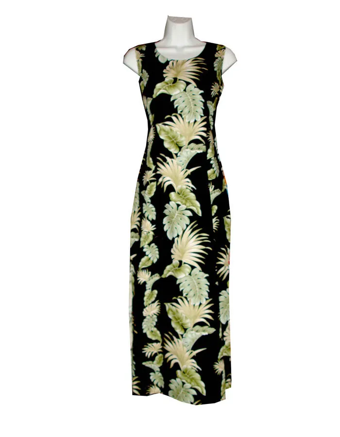 Hawaii Leaf Long Hawaiian Tank Dresses