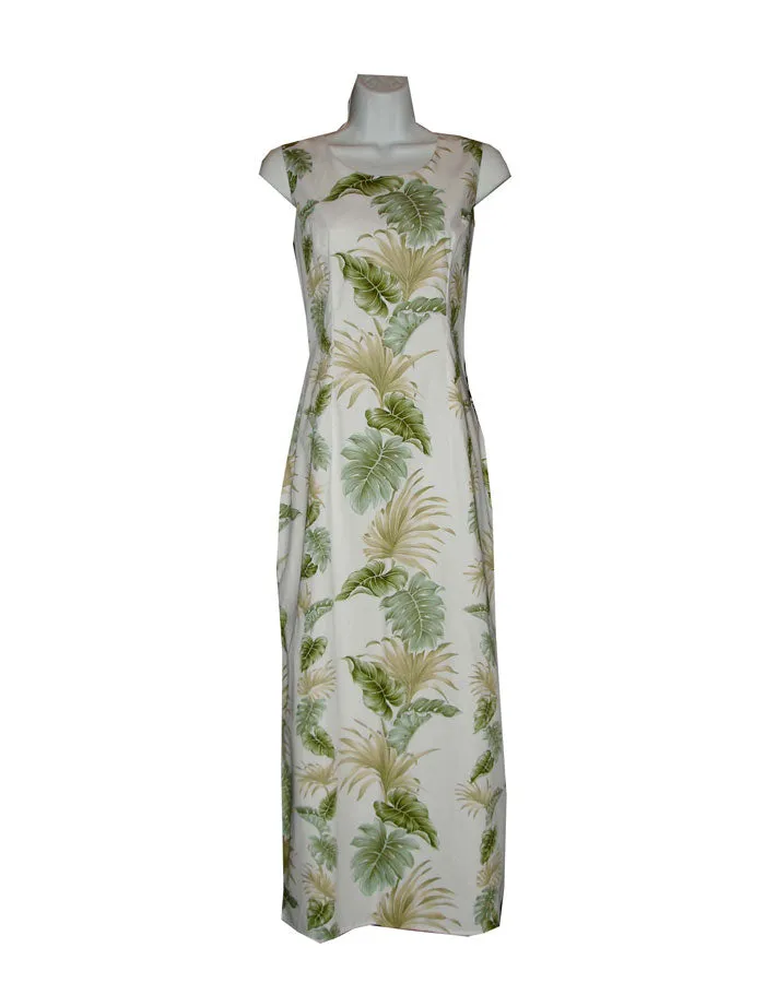 Hawaii Leaf Long Hawaiian Tank Dresses