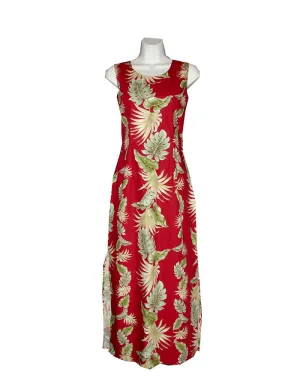 Hawaii Leaf Long Hawaiian Tank Dresses