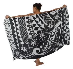 Hawaiian Tribal Hibiscus Sarong / Pareo