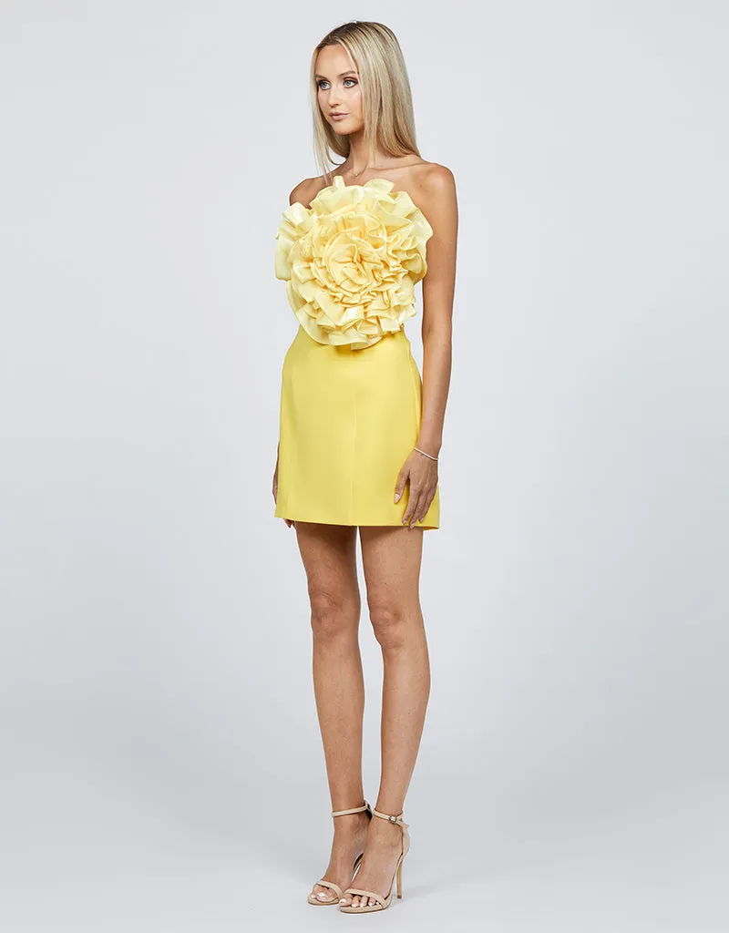 HELMAYA ONE SHOULDER ROSETTE MINI BL68D53S