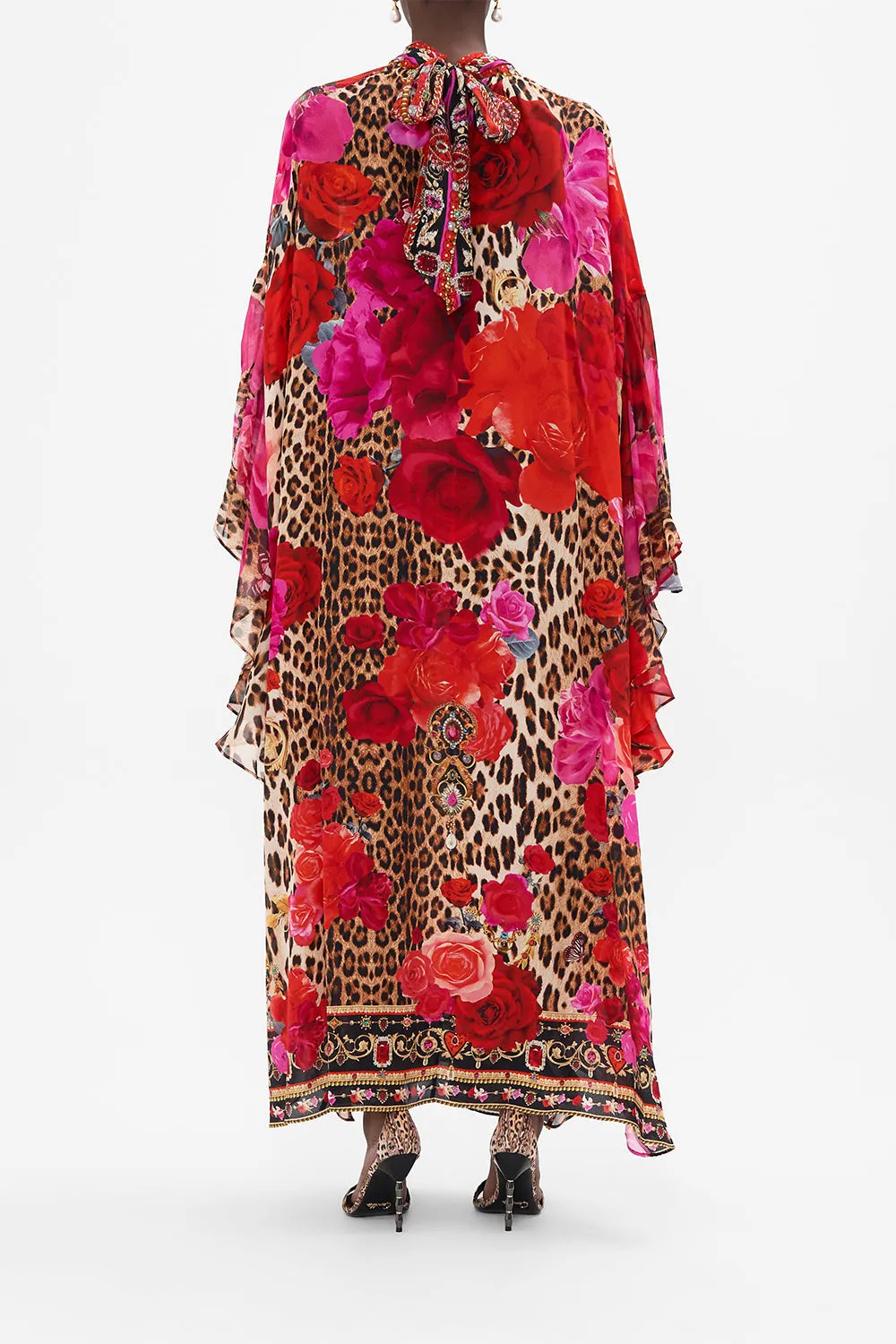 HIGH NECK RUFFLE KAFTAN HEART LIKE A WILDFLOWER