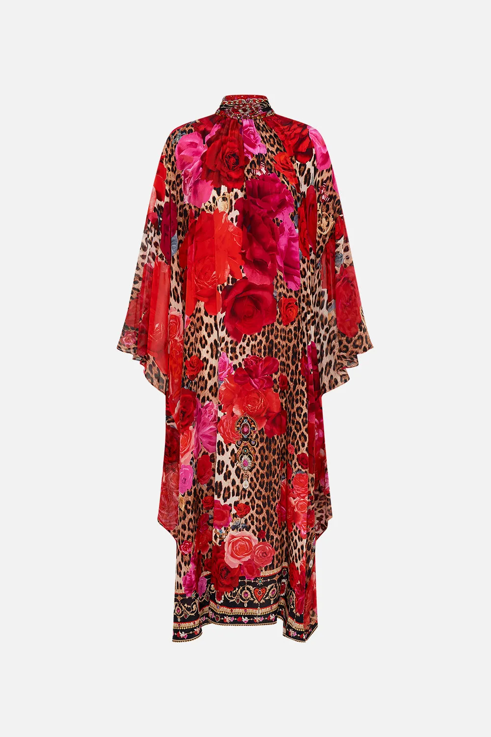 HIGH NECK RUFFLE KAFTAN HEART LIKE A WILDFLOWER