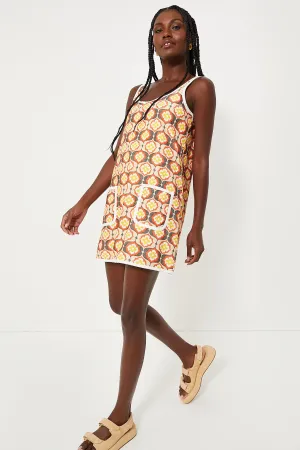 Honeycomb Bloom Mini Terry Dress Coverup