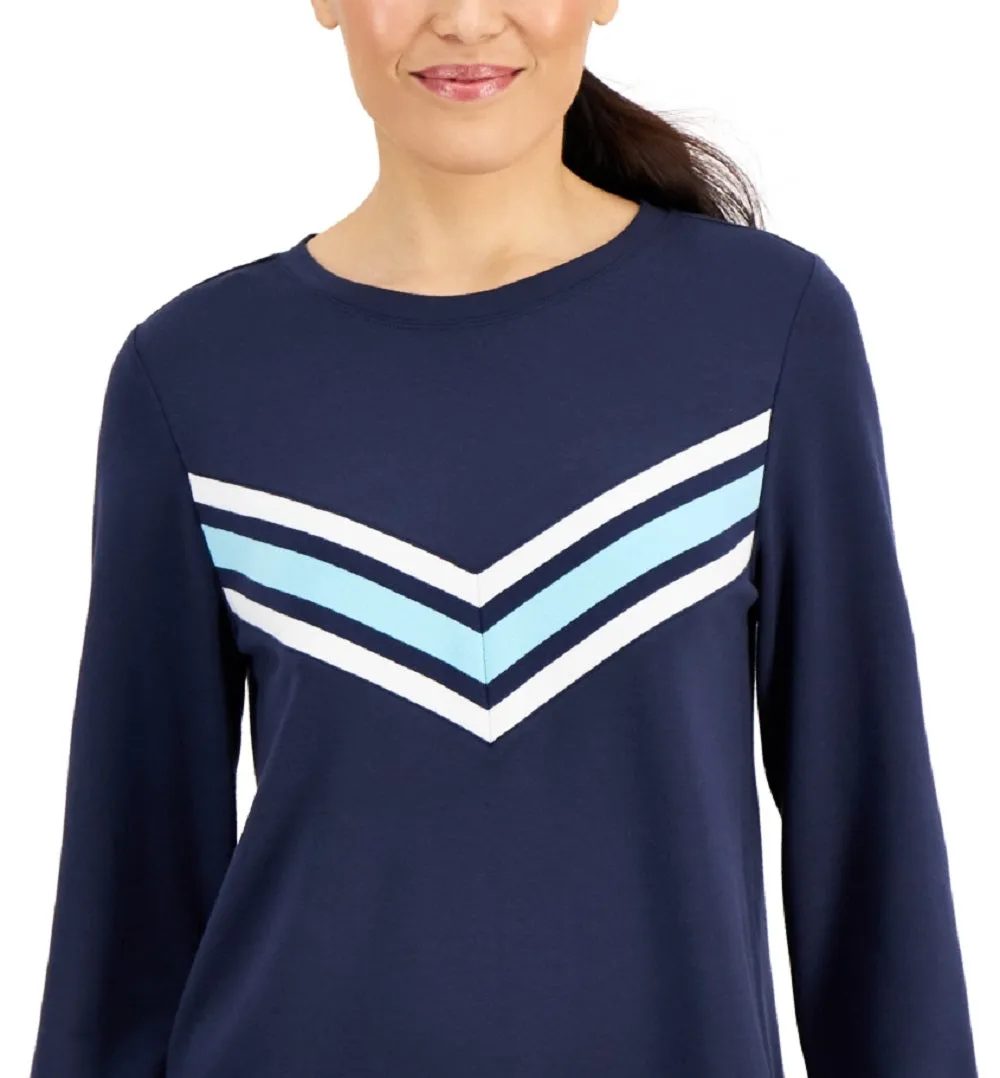 ID Ideology Women's Active Chevron Top Blue