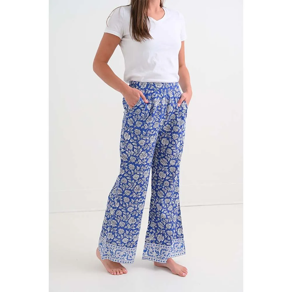 Jaipur Blooms Very Peri Beachy Pants