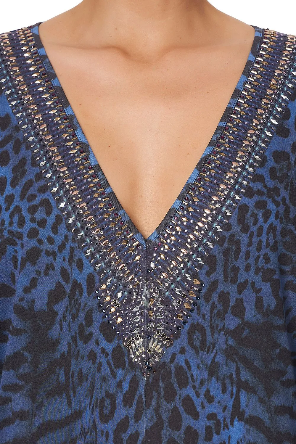JERSEY V-NECK BATWING KAFTAN THE CATS MEOW